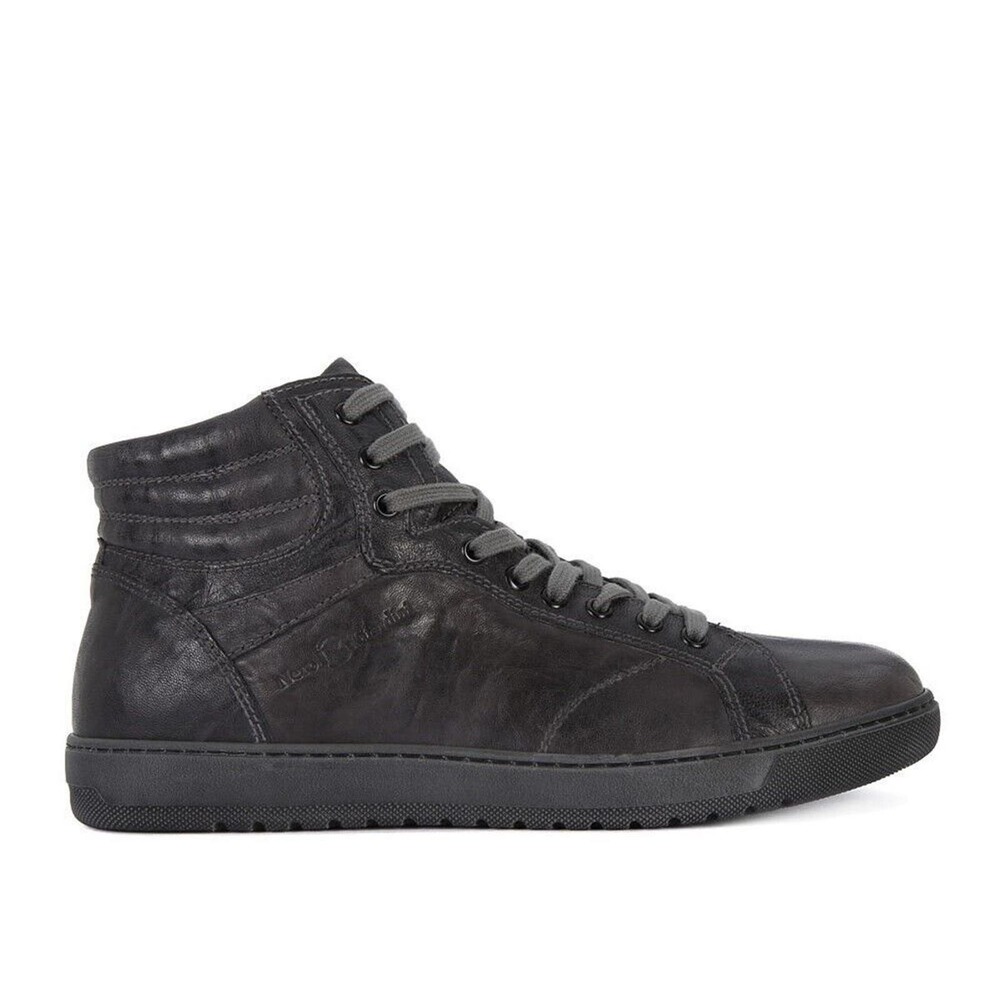 Men's Dark Gray High-Top Sneakers